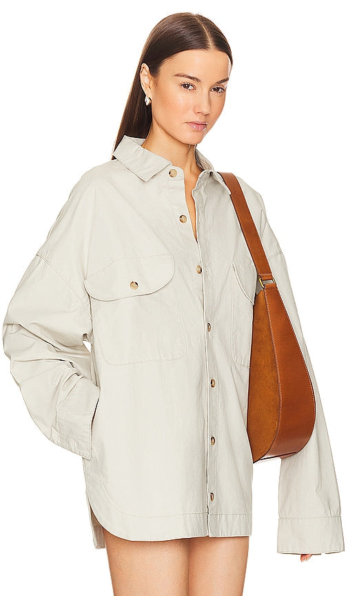 Helsa Workwear Jacket in Beige