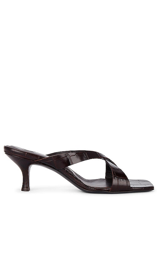 Helsa X Band Kitten Heel in Brown - Helsa X Band Kitten Heel en marron - Helsa X Band 棕色小猫跟鞋 - Helsa X Band Kitten Heel in Braun - Helsa X 밴드 키튼 힐 브라운 색상 - Tallone Helsa X Band Kitten in marrone