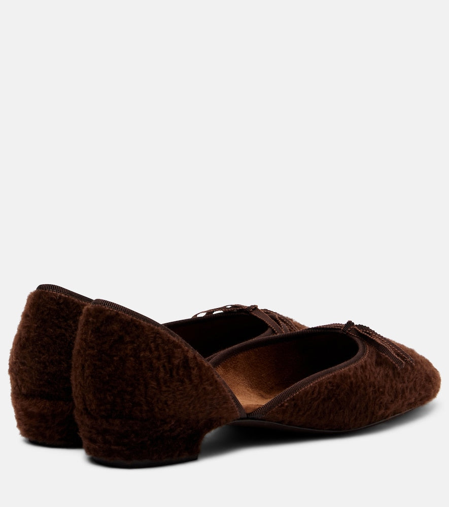 Herbert Levine 24/7 shearling ballet flats