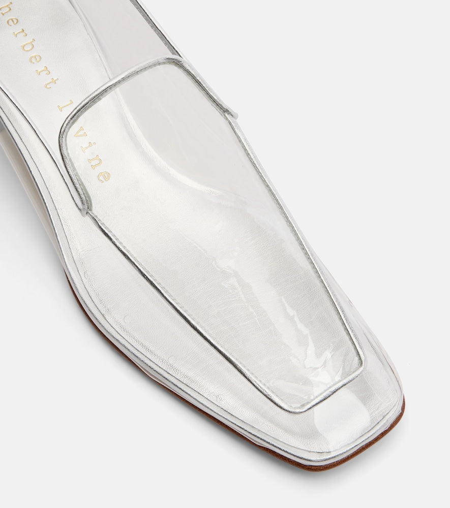 Herbert Levine Clear The Air 30 PVC loafer pumps