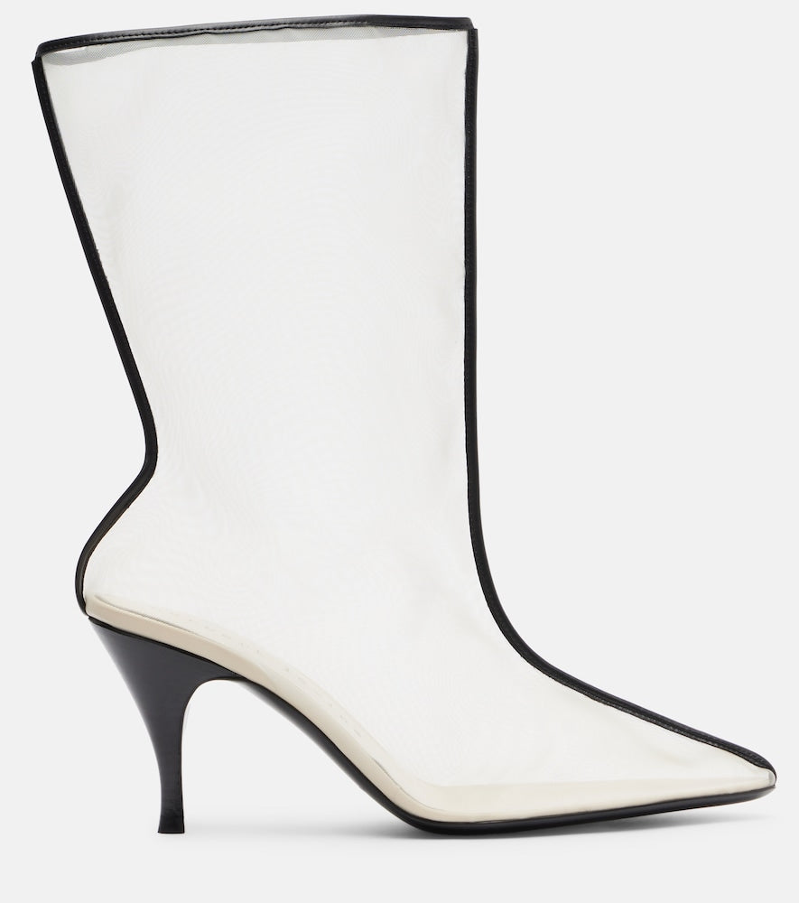 Herbert Levine Drawing A Blank 85 mesh mid-calf boots