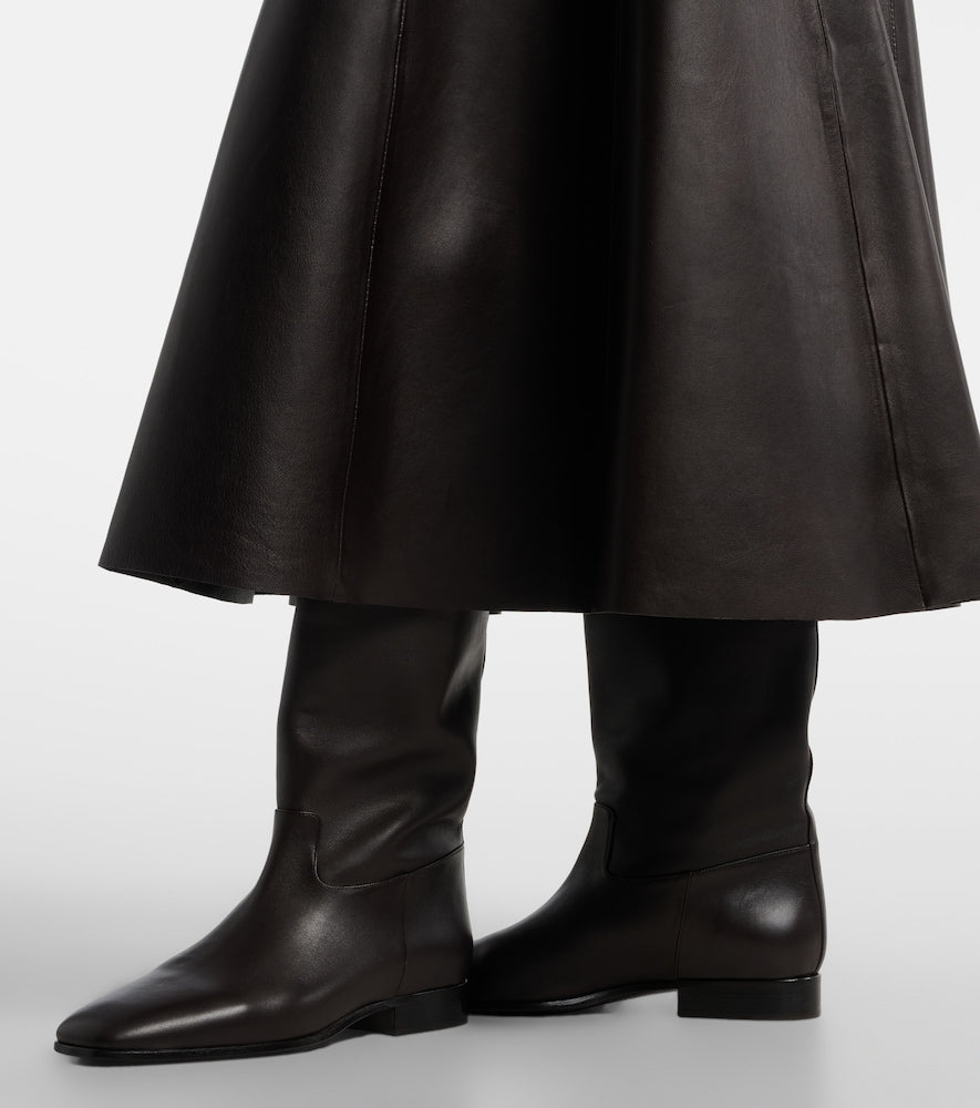 Herbert Levine Rein It In leather knee-high boots