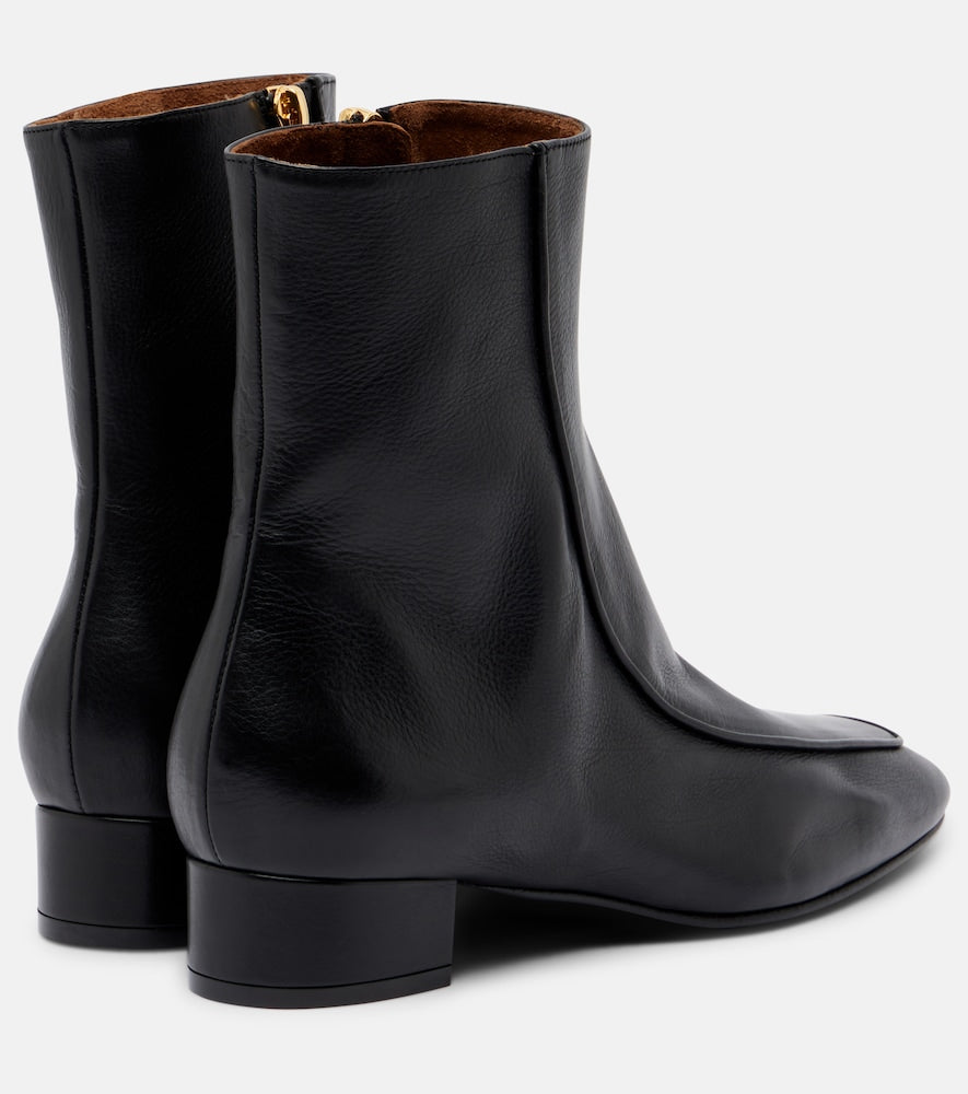 Herbert Levine Shadow Ban leather ankle boots