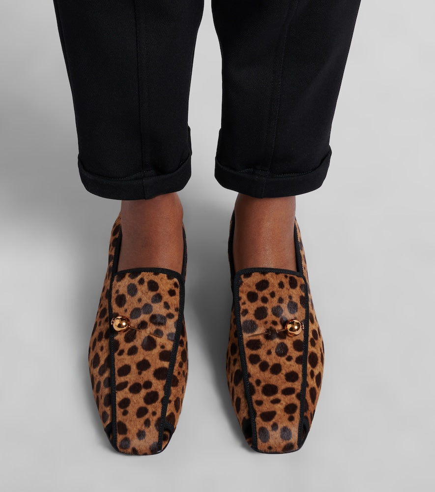 Herbert Levine Showtime calf hair loafer pumps
