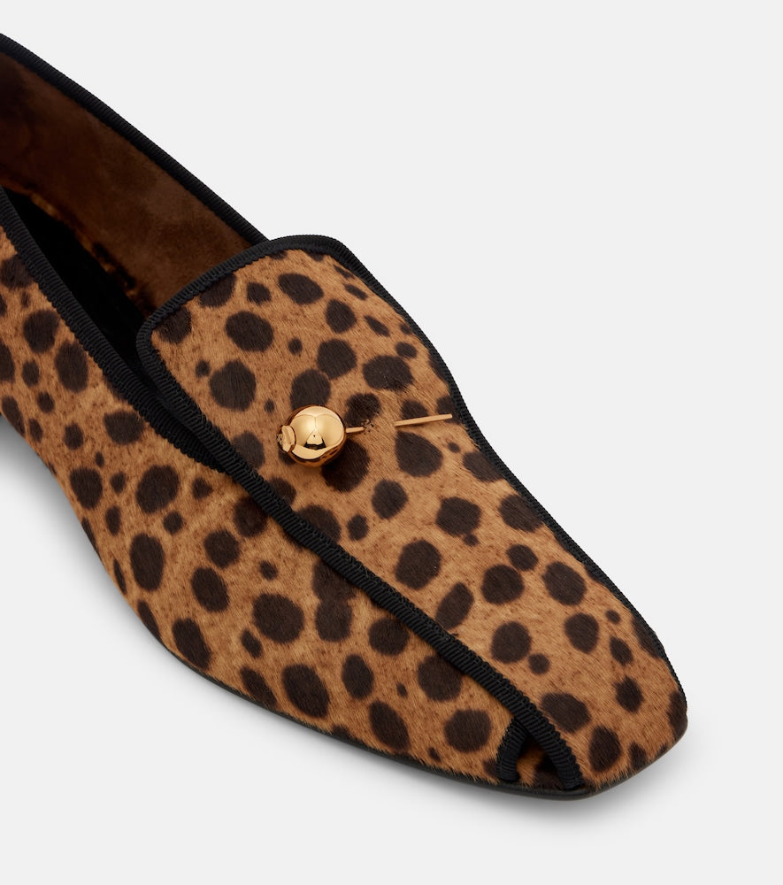 Herbert Levine Showtime calf hair loafer pumps