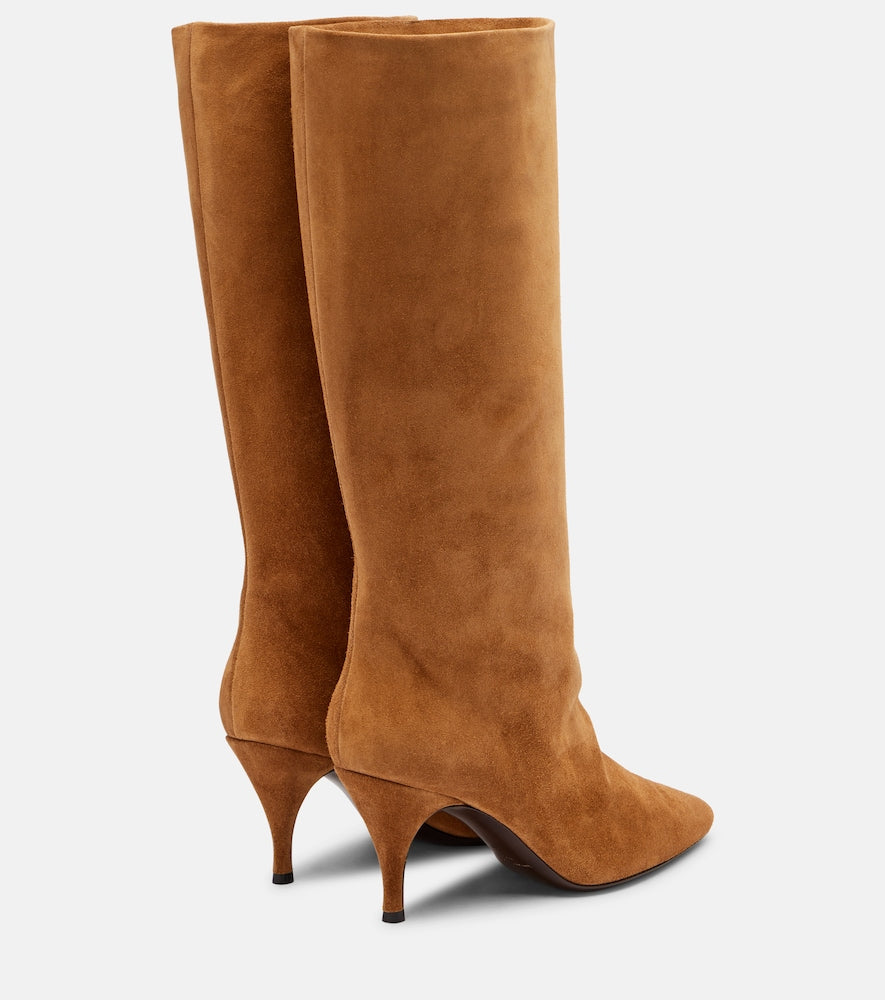 Herbert Levine Silhouette 80 suede knee-high boots