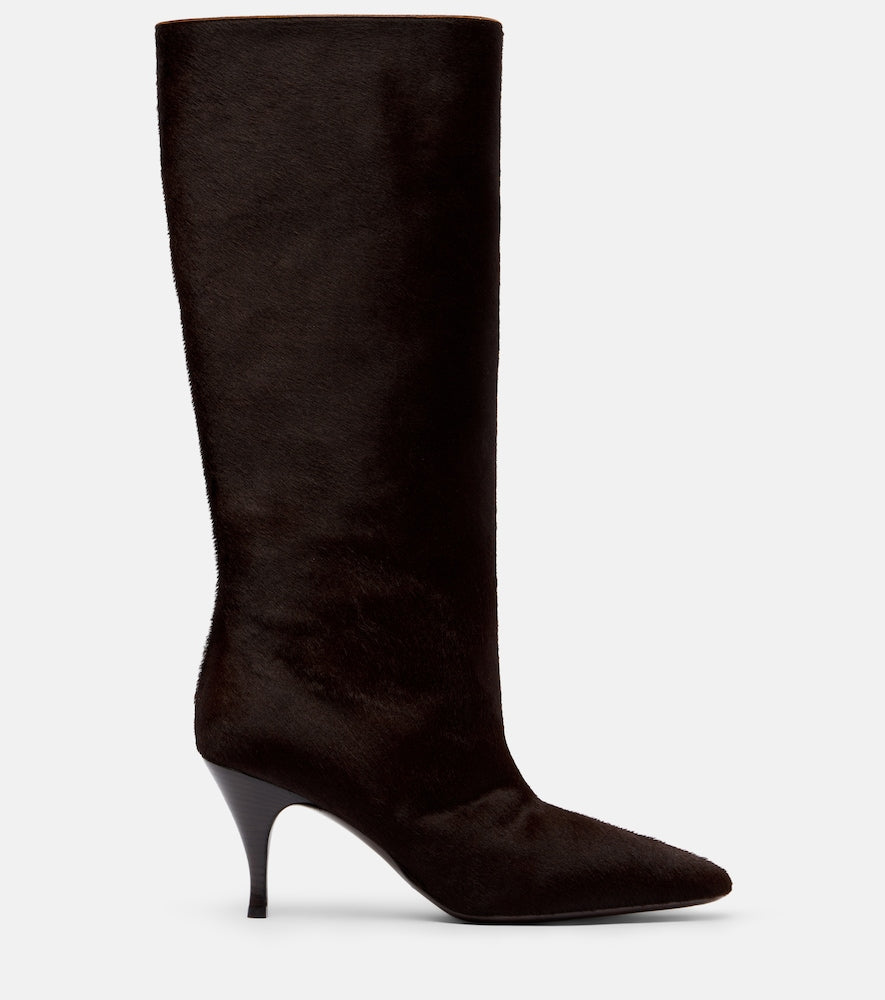 Herbert Levine Silhouette suede knee-high boots