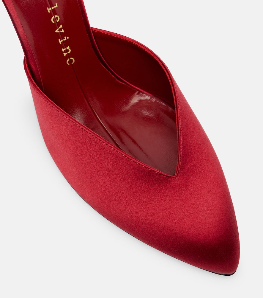 Herbert Levine Sitting Pretty satin mules