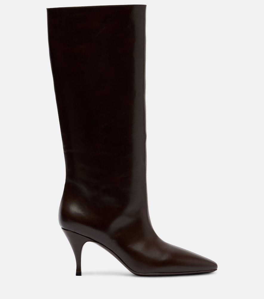 Herbert Levine Two Faced leather knee-high boots