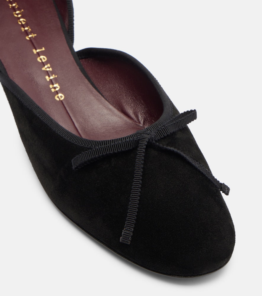 Black Herbert Levine 24/7 suede ballet flats - Ballerina Flats
