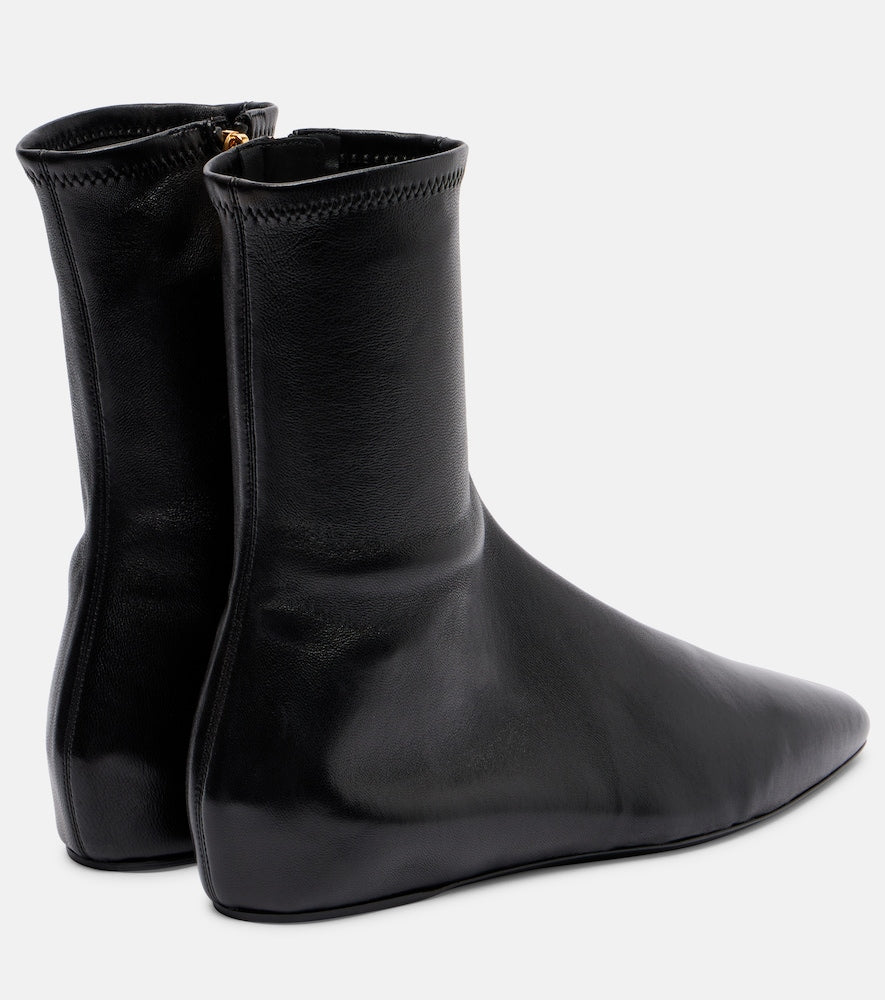 Black Herbert Levine All In All 30 leather ankle boots - Flat Boots