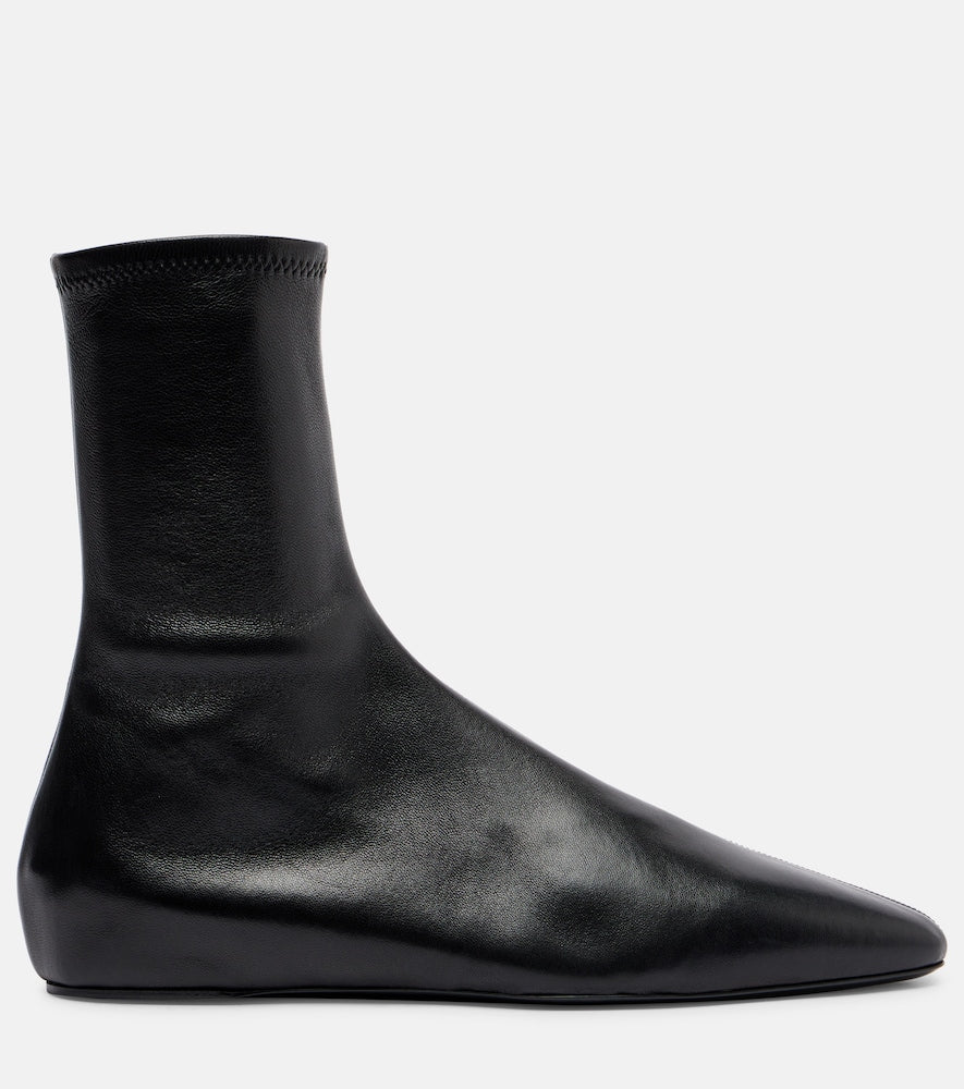 Black Herbert Levine All In All 30 leather ankle boots - Flat Boots