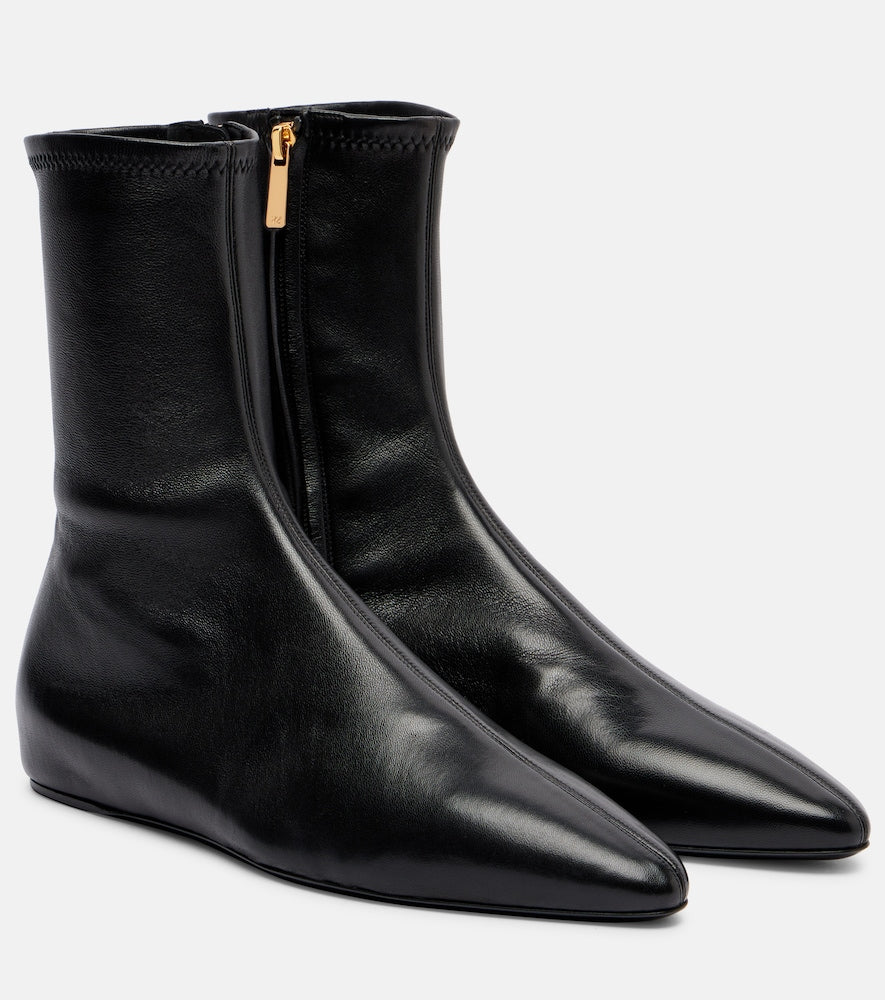 Black Herbert Levine All In All 30 leather ankle boots - Flat Boots