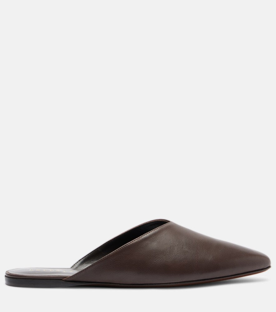 Herbert Levine Homebody leather mules (Brown) - Mules