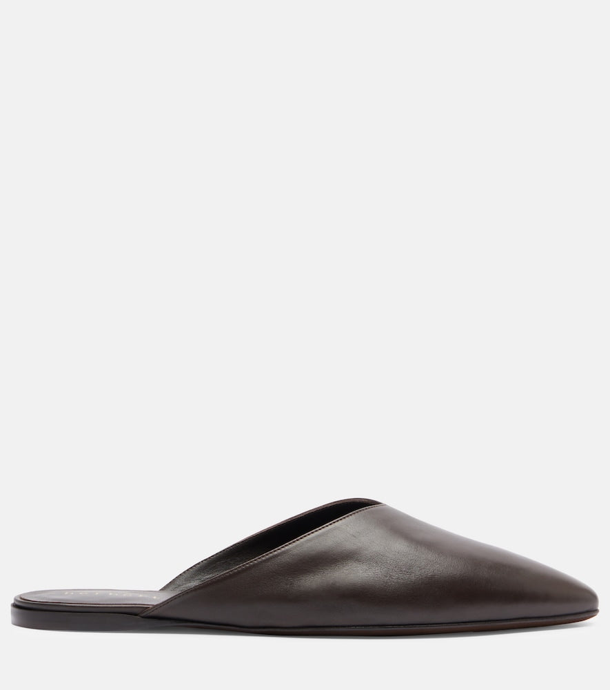 Brown Herbert Levine Homebody leather mules - Mules