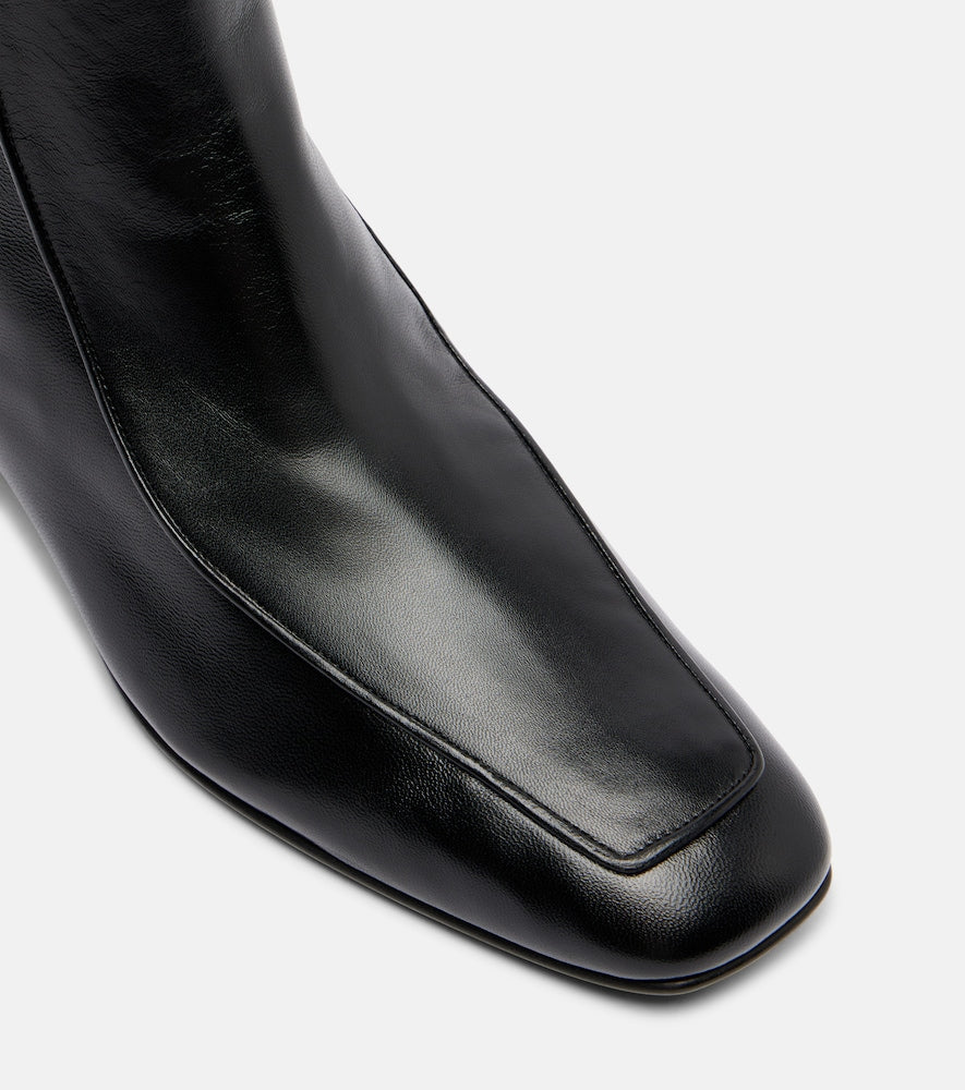 Herbert Levine Shadow Ban 30 leather ankle boots in Black - Flat Boots