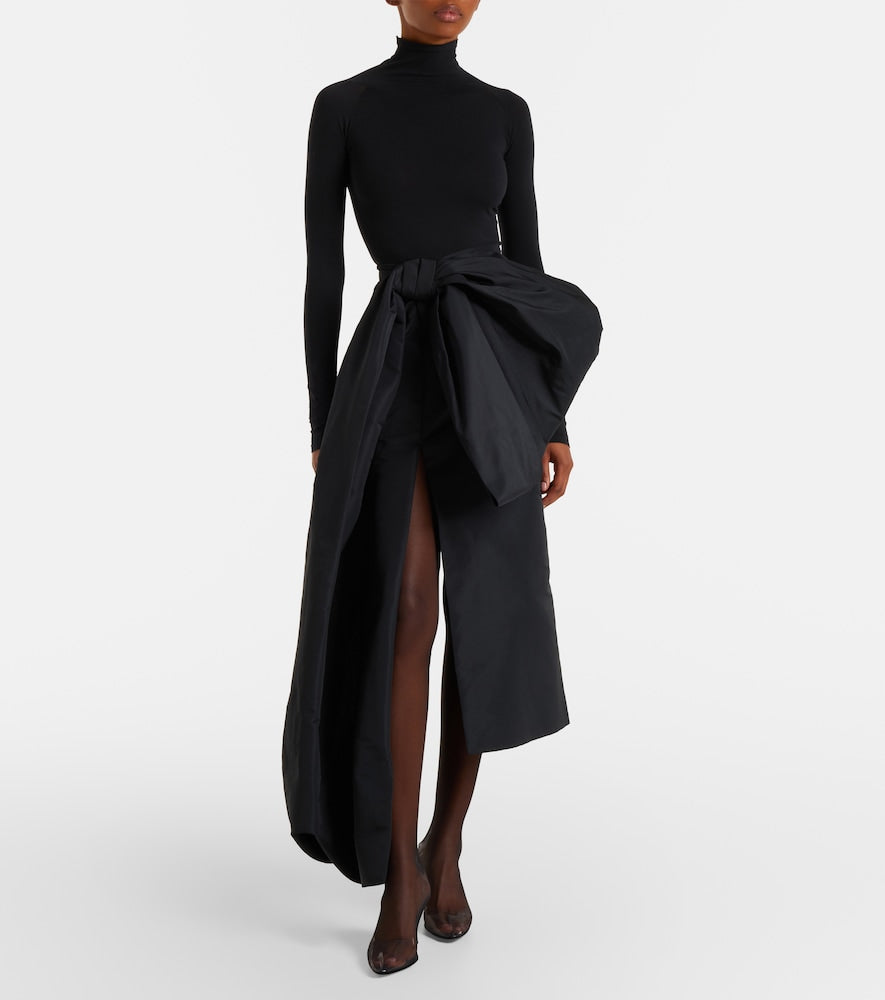 Herbert Levine Sheer Perfection mesh over-the-knee boots - Black Mid Heel Boots