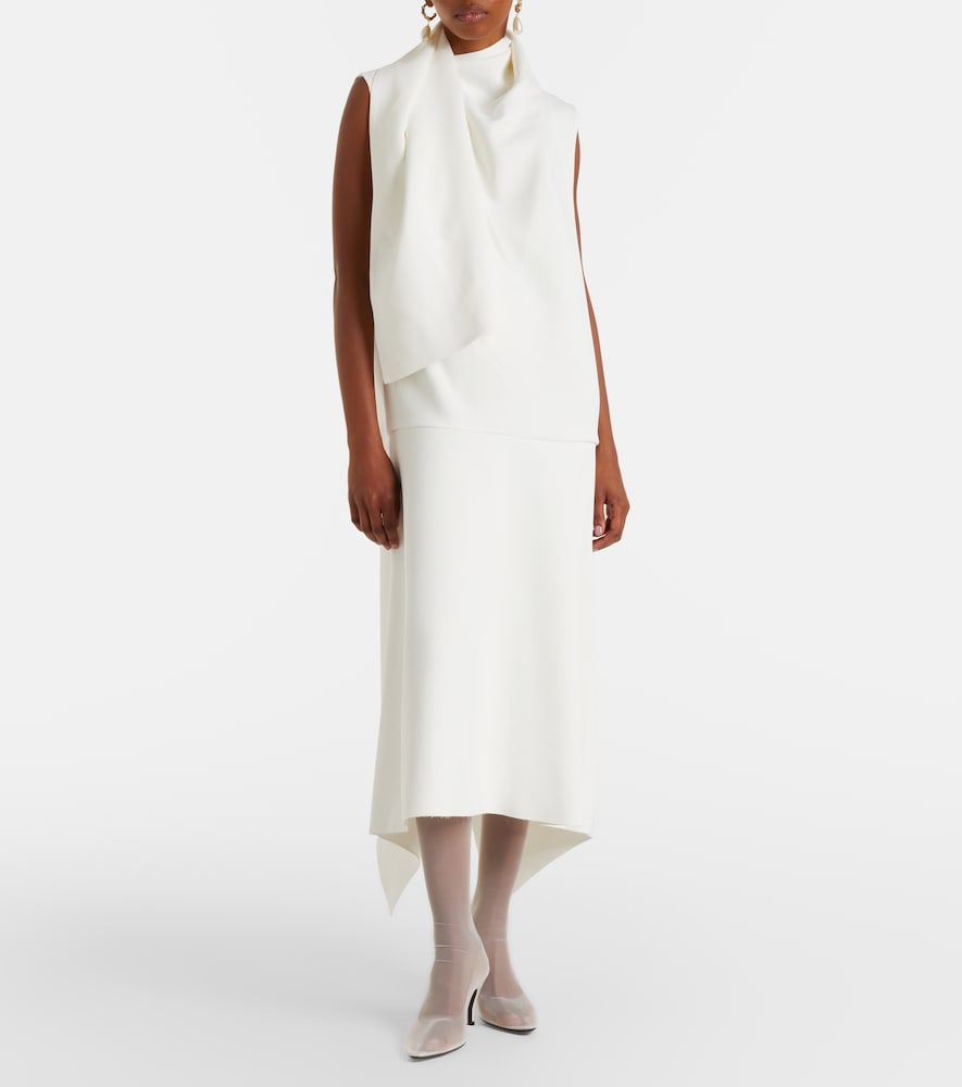 Herbert Levine Sheer Perfection mesh over-the-knee boots - White Mid Heel Boots