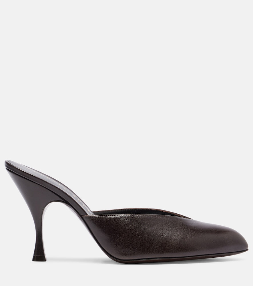 Herbert Levine Sitting Pretty 95 leather mules (Brown) - High-Heel Pumps