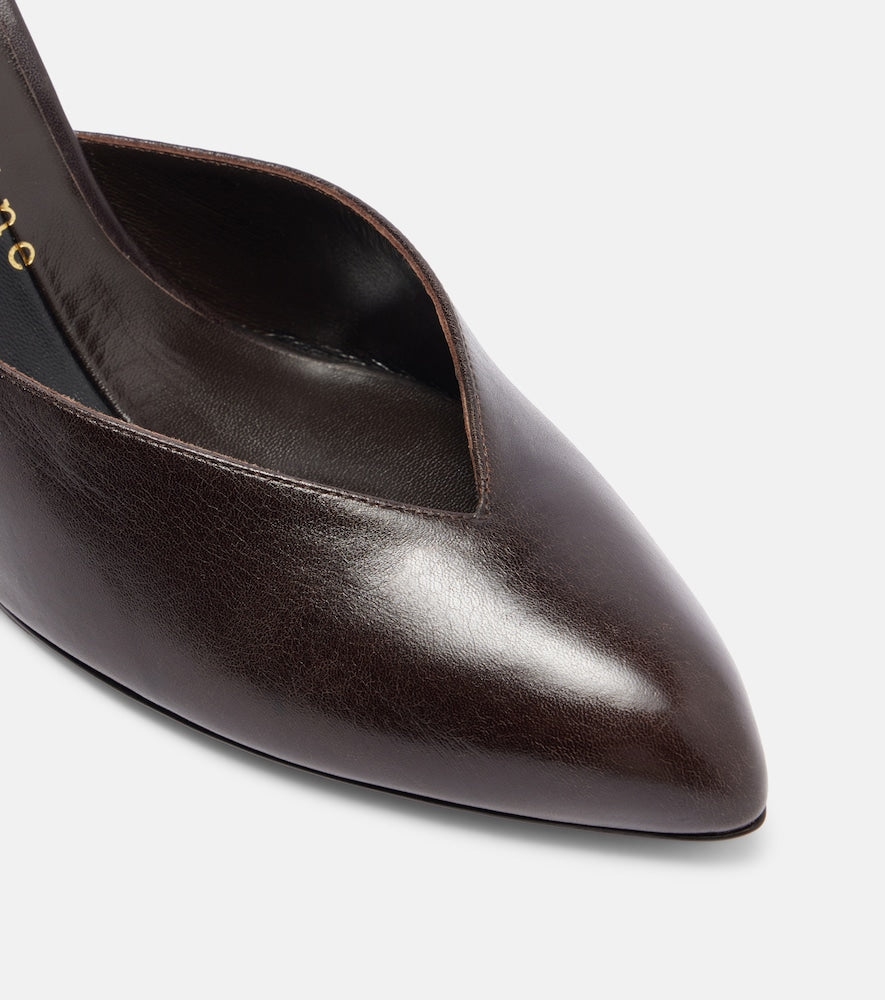 Herbert Levine Sitting Pretty 95 leather mules (Brown) - High-Heel Pumps