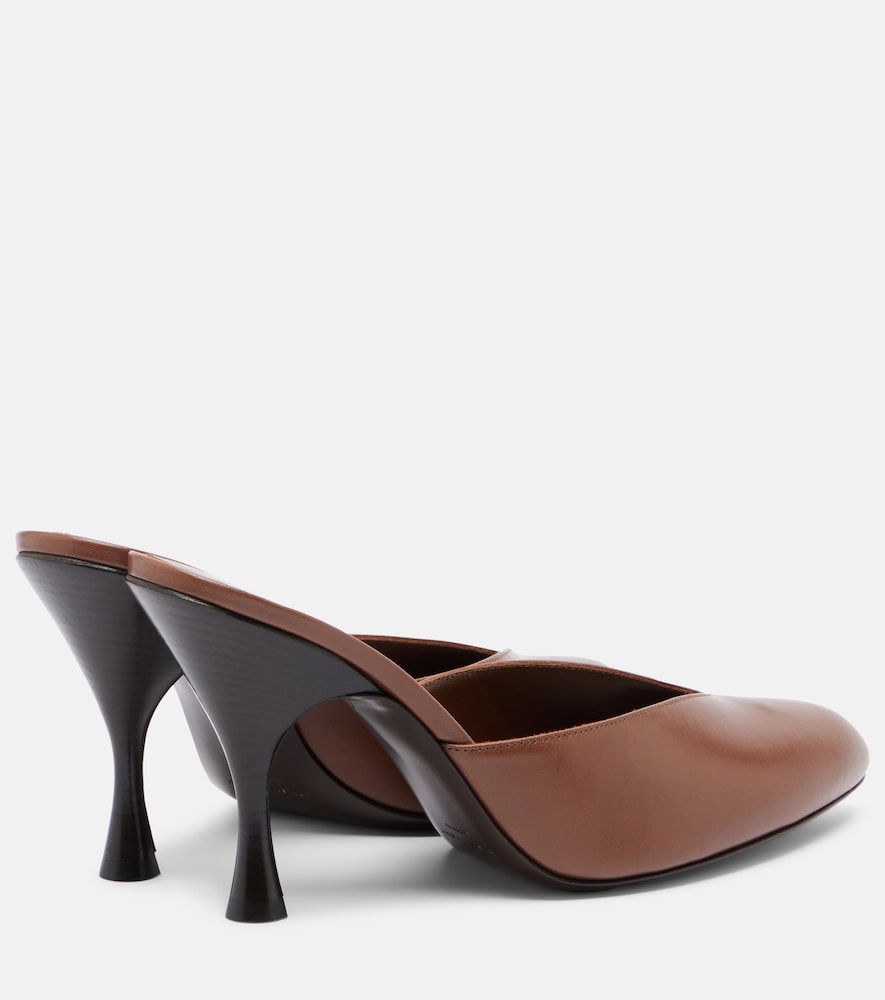 Brown Herbert Levine Sitting Pretty leather mules - High-Heel Pumps