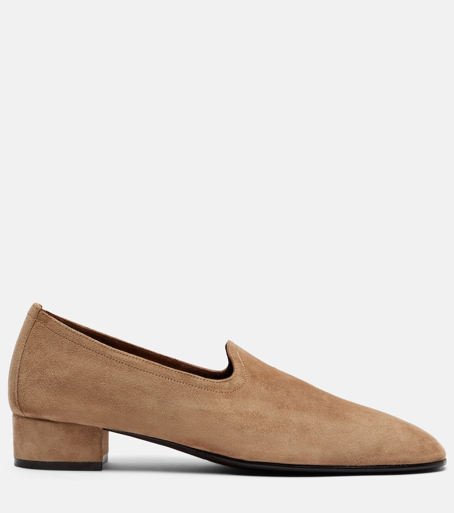 Herbert Levine Soft Touch suede loafers in Beige - Loafers