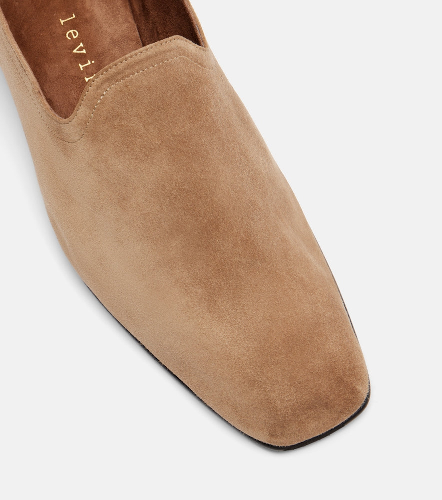 Herbert Levine Soft Touch suede loafers in Beige - Loafers