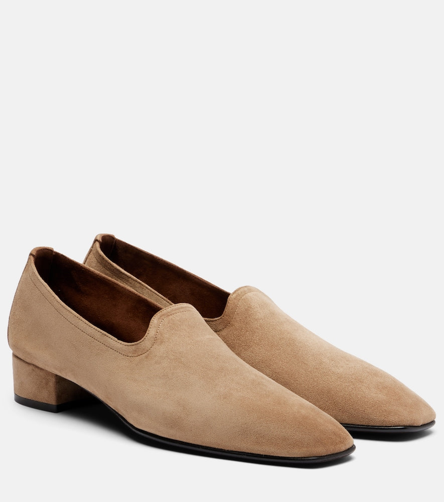 Herbert Levine Soft Touch suede loafers in Beige - Loafers