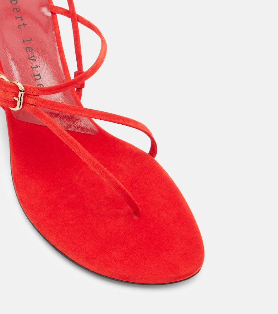 Red Herbert Levine Starry Eyed 50 suede sandals - Heeled Sandals