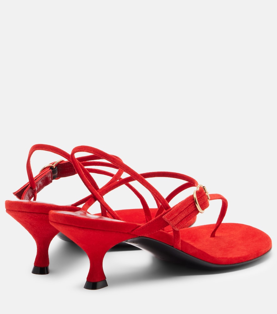 Red Herbert Levine Starry Eyed 50 suede sandals - Heeled Sandals