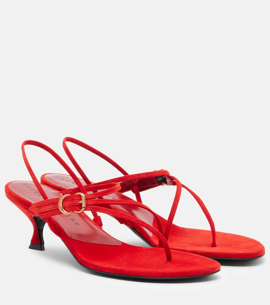 Red Herbert Levine Starry Eyed 50 suede sandals - Heeled Sandals