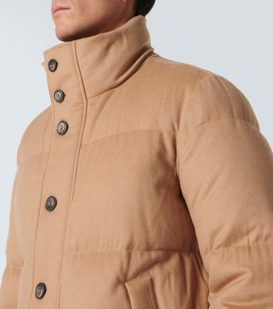 Herno Camel hair down jacket