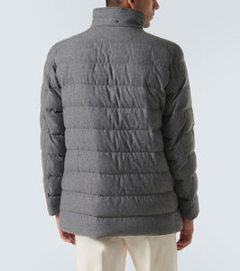 Herno Cashmere-blend puffer jacket