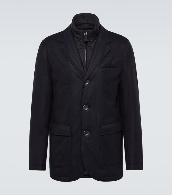 Herno Convertible wool and cashmere blazer