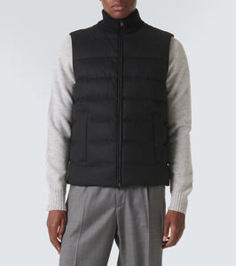 Herno Silk and cashmere puffer vest