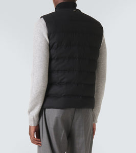 Herno Silk and cashmere puffer vest