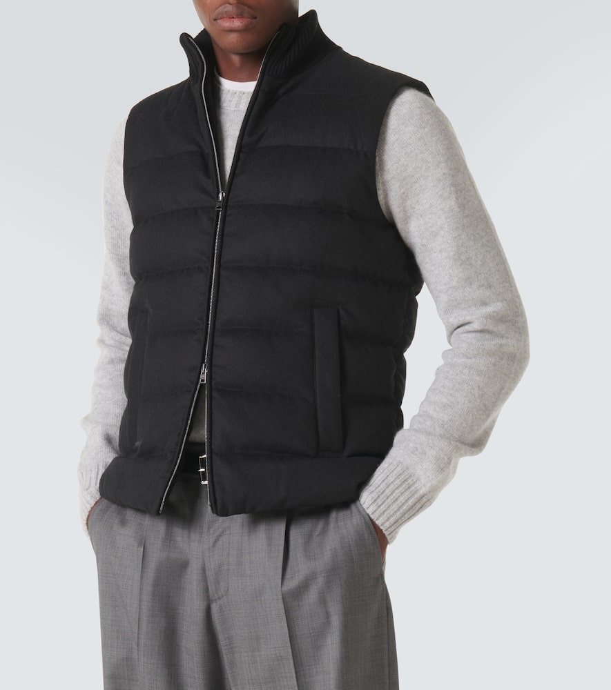 Herno Silk and cashmere puffer vest