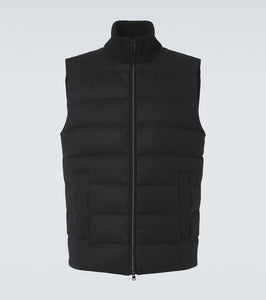 Herno Silk and cashmere puffer vest