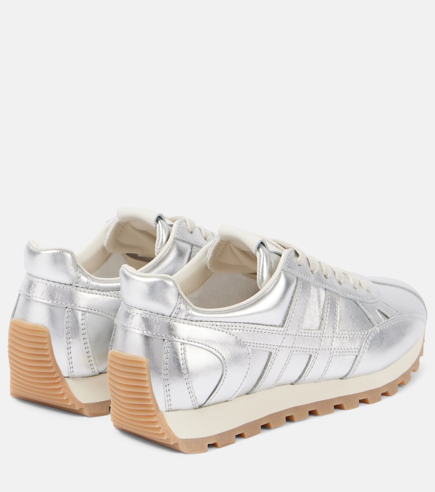 Hogan 86er metallic leather sneakers