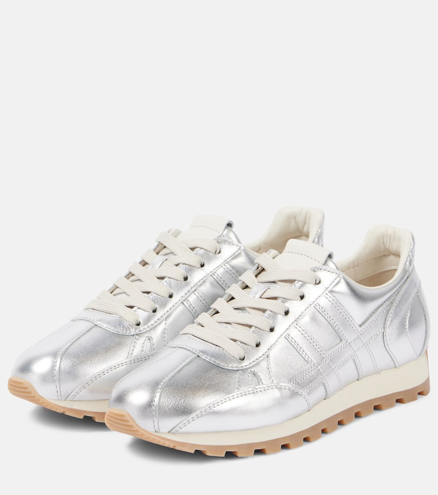 Hogan 86er metallic leather sneakers