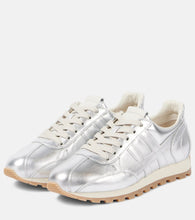Hogan 86er metallic leather sneakers