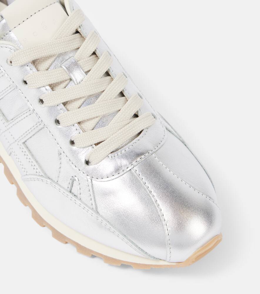 Hogan 86er metallic leather sneakers