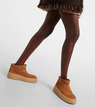 Hogan Balu suede platform ankle boots