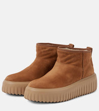 Hogan Balu suede platform ankle boots