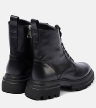 Hogan Benisa leather combat boots