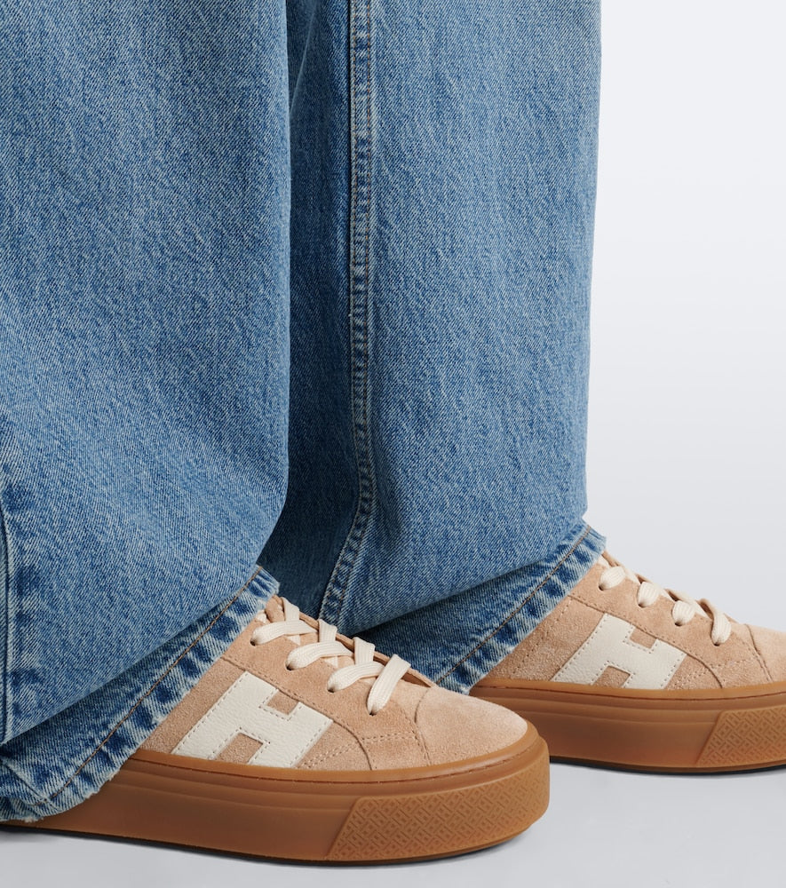 Hogan Crosswind suede platform sneakers
