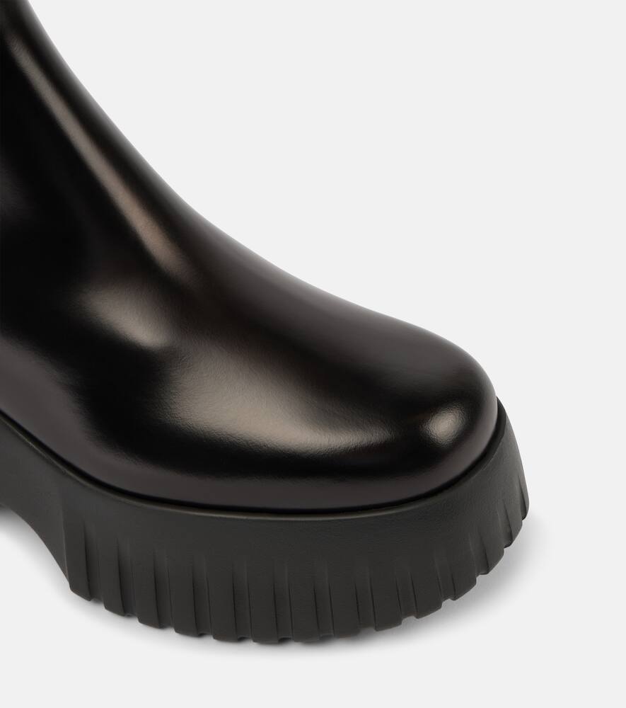 Hogan H-Stripes 651 leather-trimmed Chelsea boots