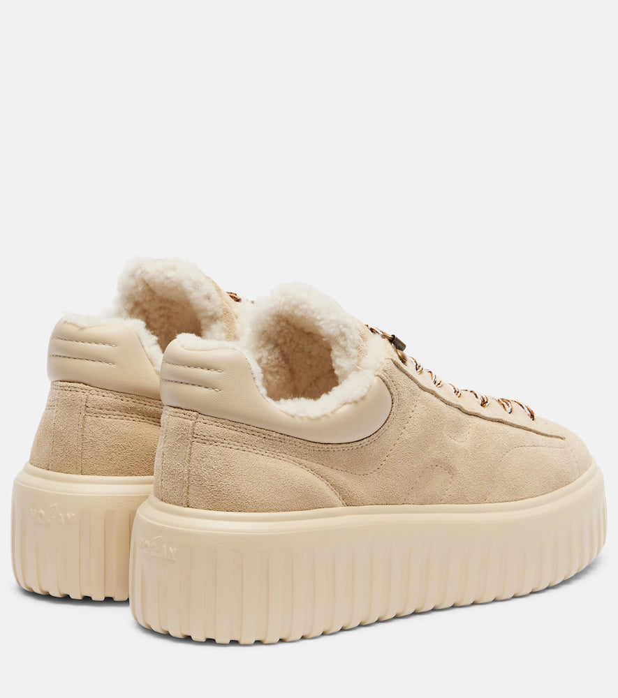 Hogan H-Stripes suede platform sneakers