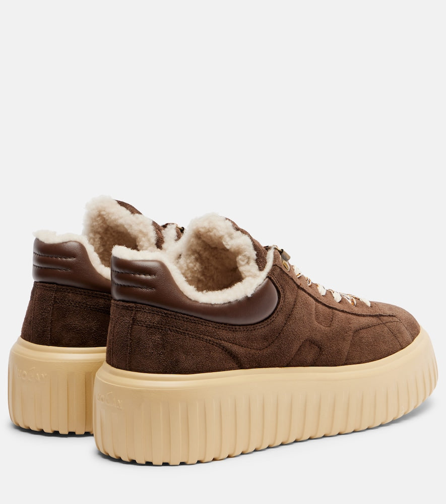 Hogan H-Stripes suede platform sneakers