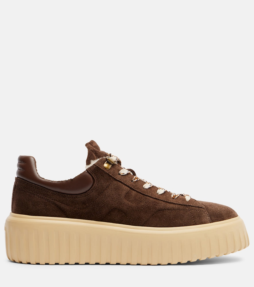 Hogan H-Stripes suede platform sneakers